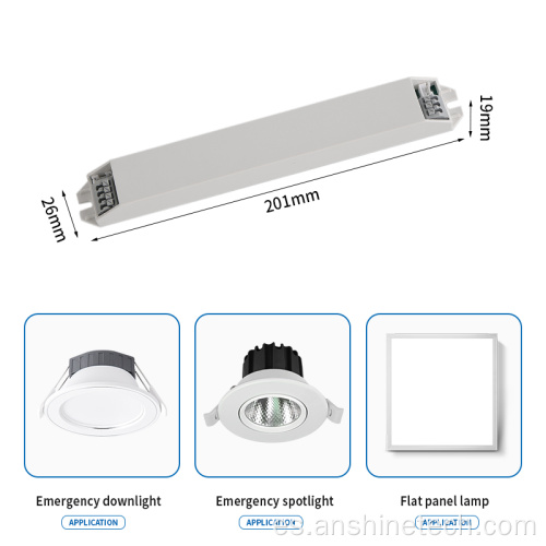 Energía de respaldo de emergencia para sistemas de iluminación